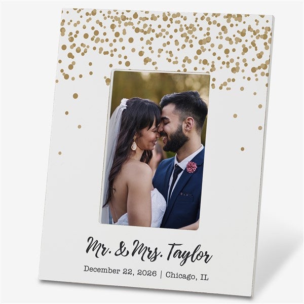 Personalized Wedding Picture Frame - Sparkling Love - 19096