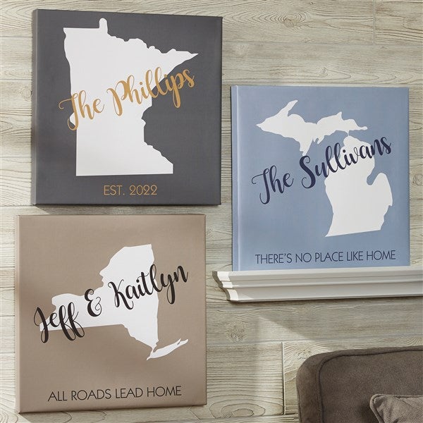Personalized Canvas Prints - State Pride - 19101