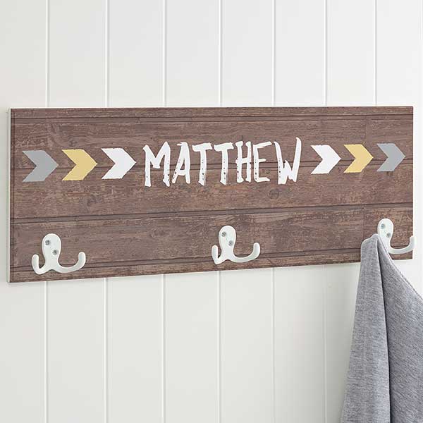 Personalized Kids' Coat Rack - Tribal - 19107