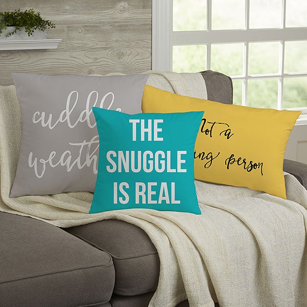Personalized Throw Pillows Fun Expressions