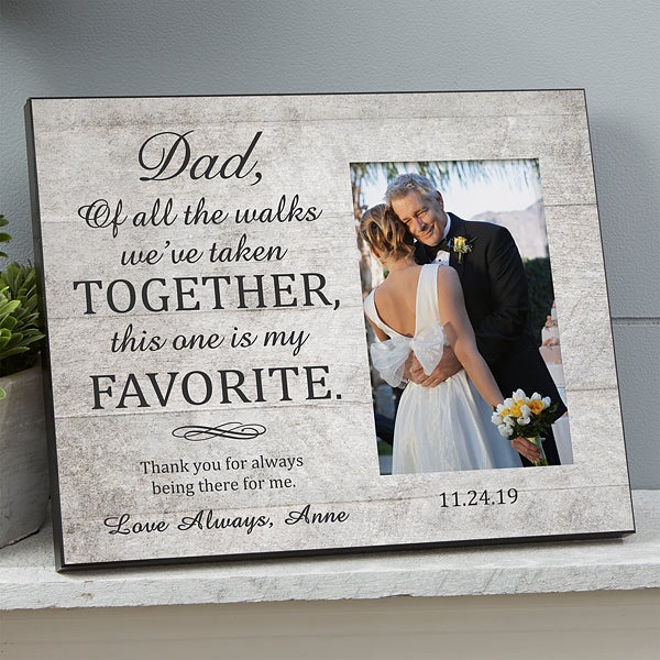 Personalized Dad Of All The Walks Frame Picture Walks Frame Personalized Picture