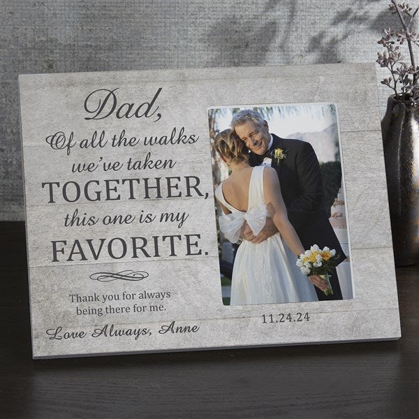 Personalized Wedding Picture Frame For Dad - 19138