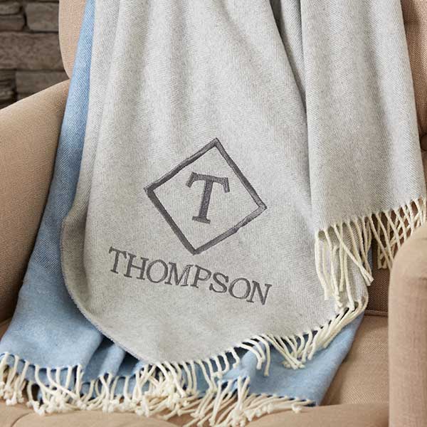Monogrammed Luxury Throw