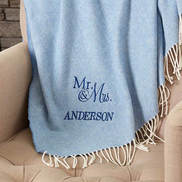 Wedding & Anniversary Personalized Luxury Throw