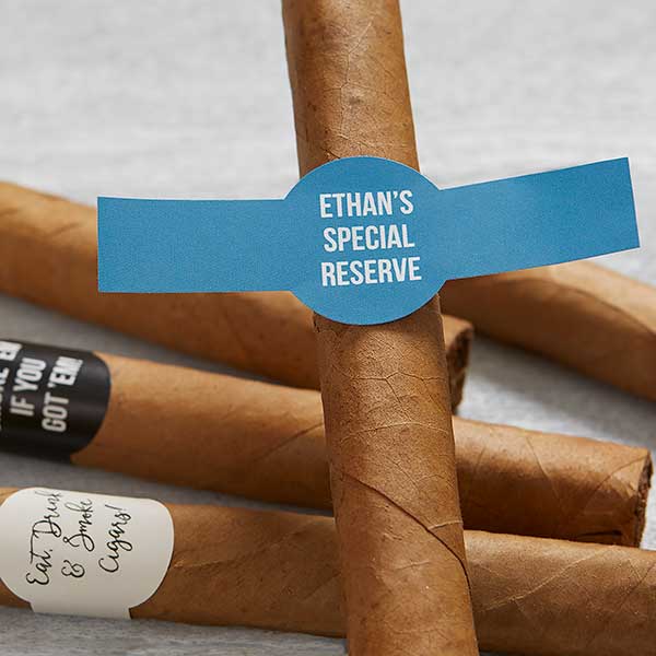 Custom Cigar Labels Add Any Text