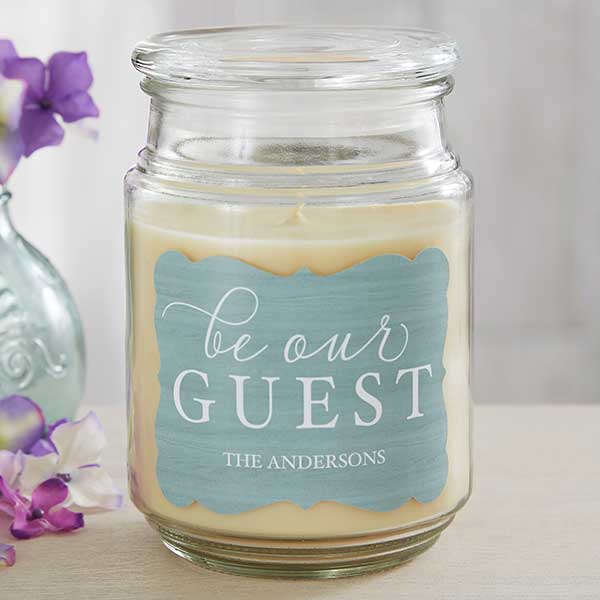Be Our Guest Personalized Scented Candles - 19196