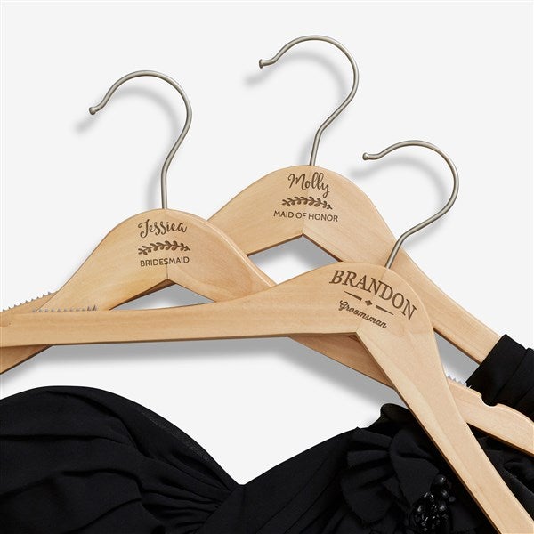 Custom Engraved Wood Bridesmaid Hangers - 19207