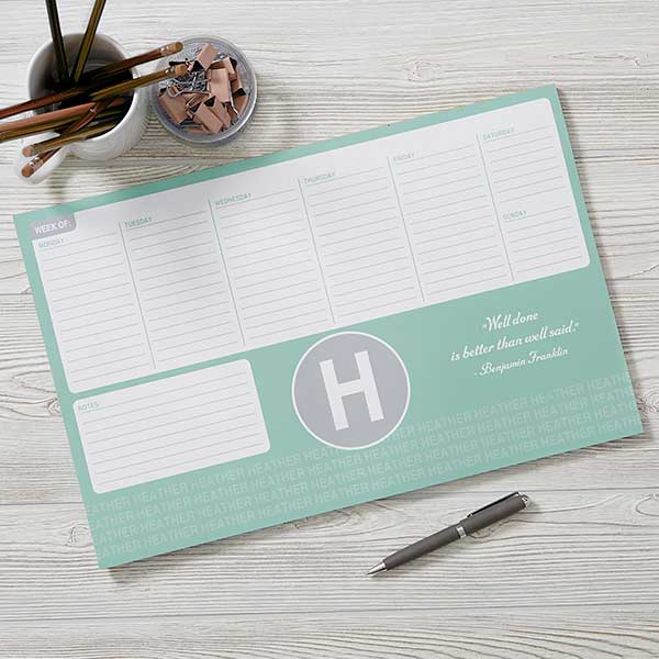 Personalized Calendar Pads - Add Any Quote - 19211