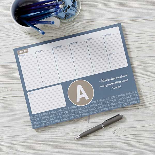 Personalized Calendar Pads - Add Any Quote - 19211