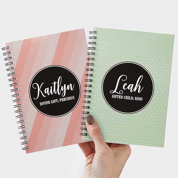 Personalized Mini Notebooks - Name & Name Meaning - 19218