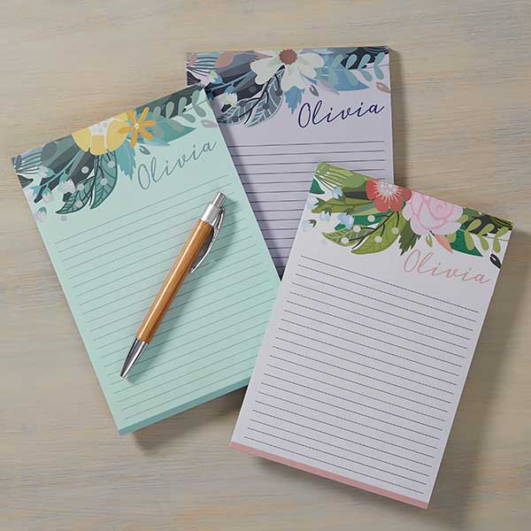 Personalized Notepads - Modern Botanical