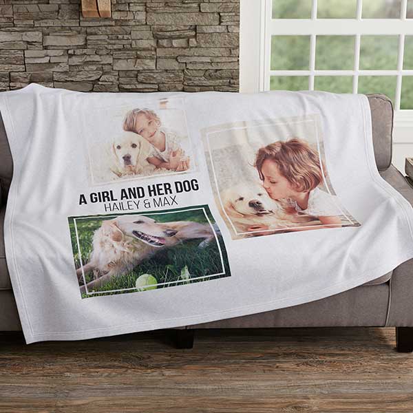 Personalized Photo Collage Sweatshirt Blankets - 19247