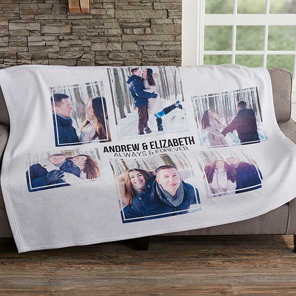 Personalized Photo Collage Sweatshirt Blankets - 19247