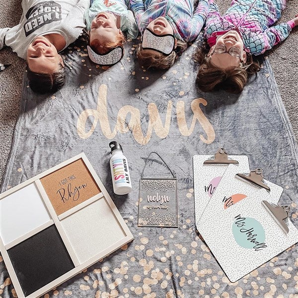 Sparkling Name 50x60 Personalized Fleece Blanket