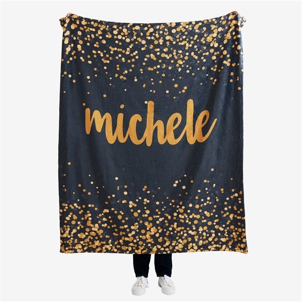 Sparkling Name Personalized Blankets For Teenage Girls - 19264