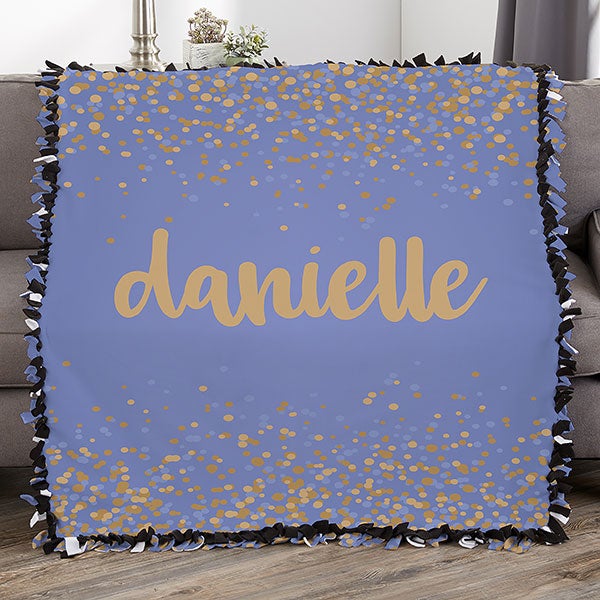 Sparkling Name Personalized Blankets For Teenage Girls - 19264