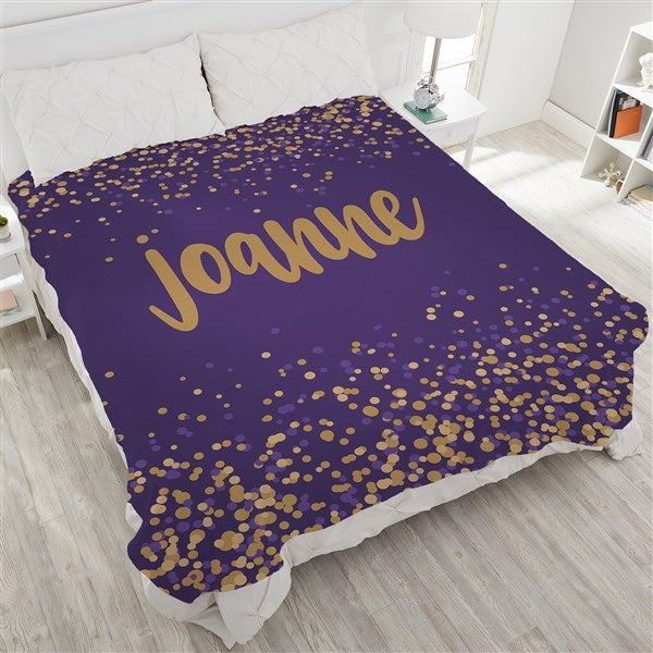 Sparkling Name Personalized Blankets For Teenage Girls - 19264