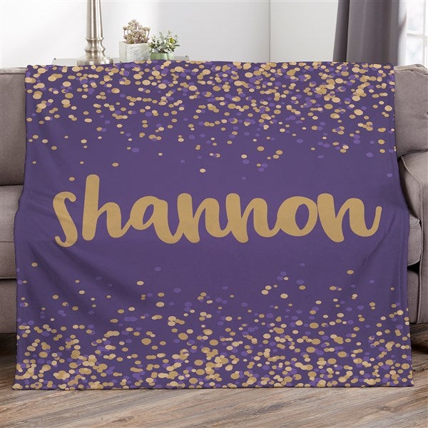 Sparkling Name Personalized Blankets For Teenage Girls - 19264