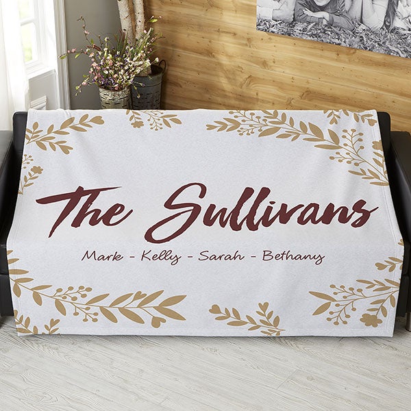 Personalized Rustic Blankets - Cozy Home - 19265