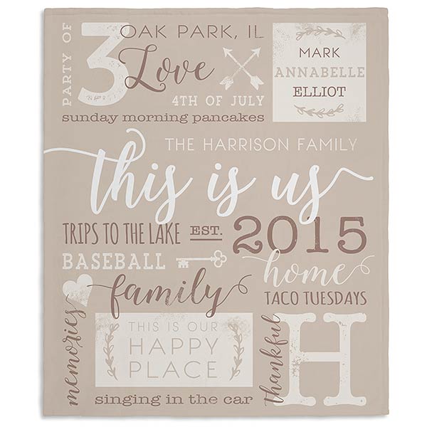 Personalized Family Blankets This Is Us