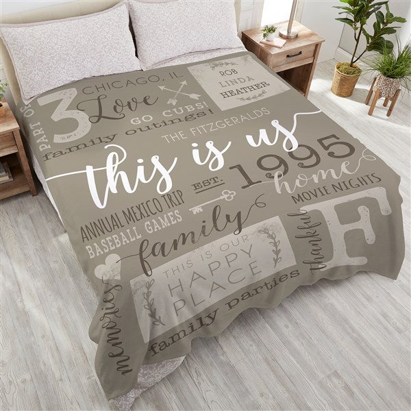 Personalized Family Blankets - This Is Us - 19310