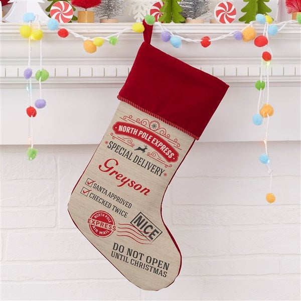 Personalized Christmas Stockings - Special Delivery - 19347