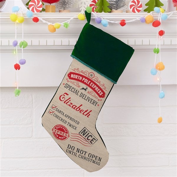 Personalized Christmas Stockings - Special Delivery - 19347