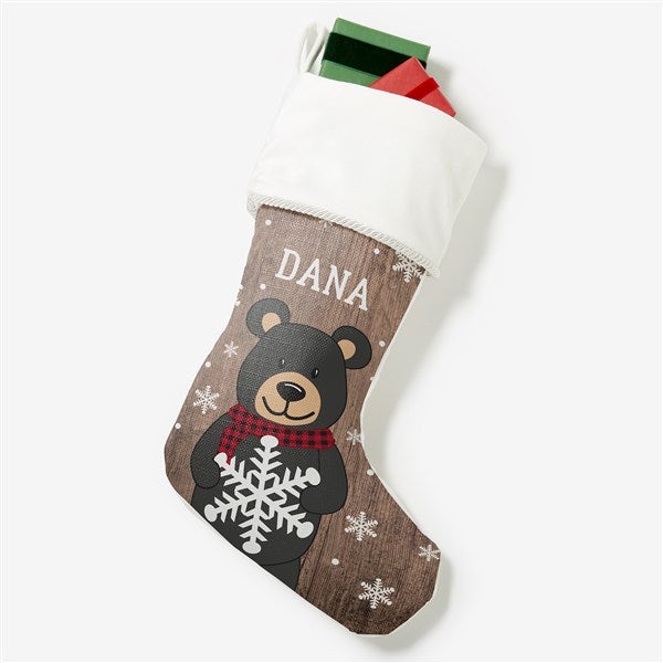 Personalized Christmas Stockings - Holiday Bear Family - 19348