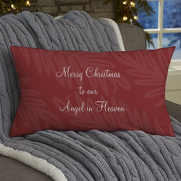 Personalized Memorial Pillows - Christmas In Heaven - 19384