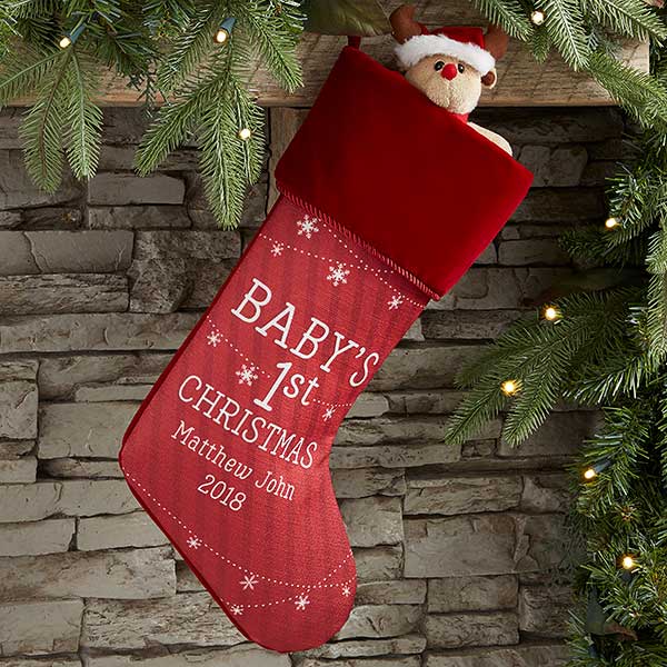 Personalized Baby's First Christmas Stockings