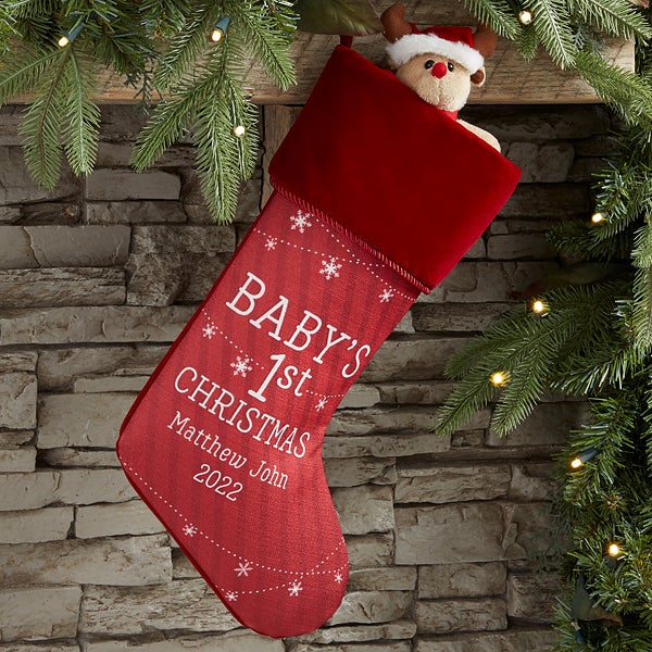 Personalized Baby's First Christmas Stockings