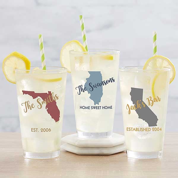 Personalized Pint Glasses - State Pride - 19409