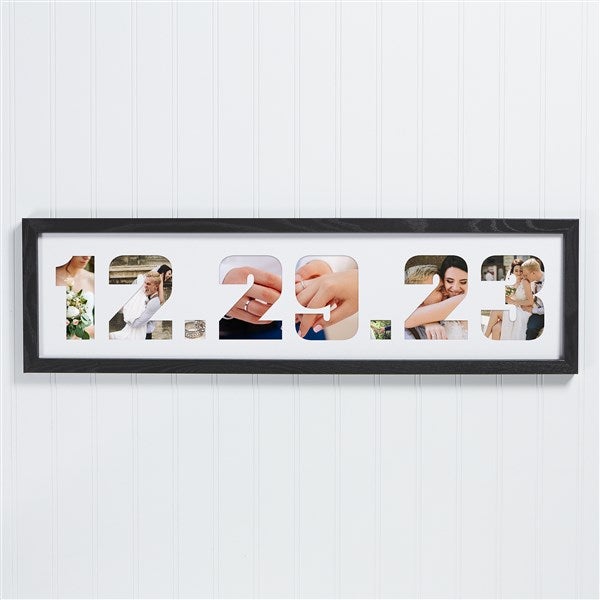 Wedding Date Photo Collage Picture Frame - 19417