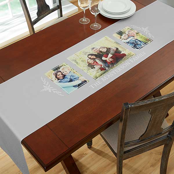 Personalized Photo Collage Table Runners - 19425