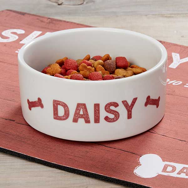 Personalized Dog Bowls - Farmhouse Design - 19441