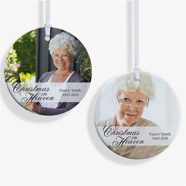 Memorial Photo Ornament - Christmas In Heaven - 19445