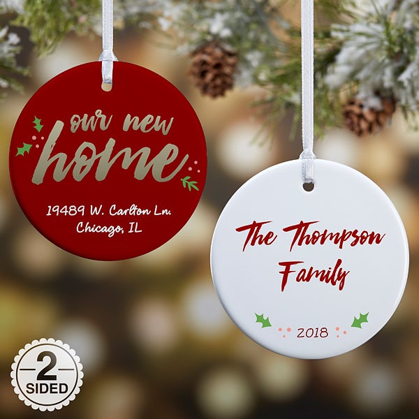 Personalized Ornament - Our New Home - Christmas Clearance Our New Home Personalized Ornament-2.85