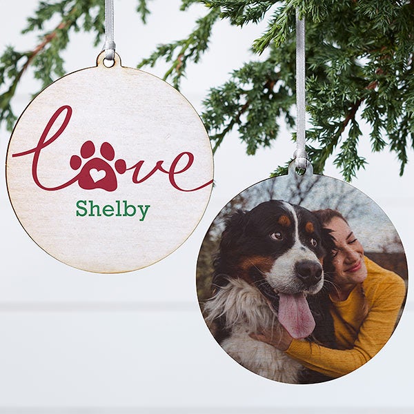 Personalized Dog Ornaments - Love Has 4 Paws - 19485