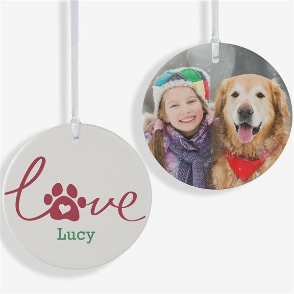 Personalized Dog Ornaments - Love Has 4 Paws - 19485