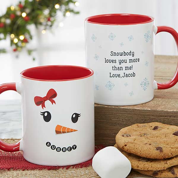 Personalized Christmas Mugs - Snowman Characters - 19489