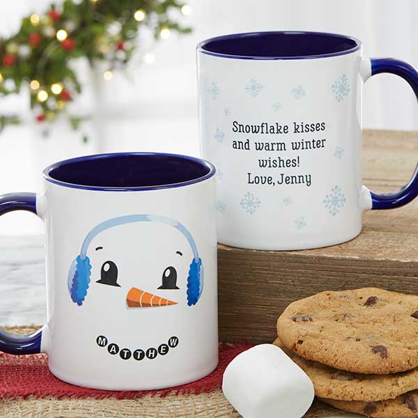 Personalized Christmas Mugs - Snowman Characters - 19489