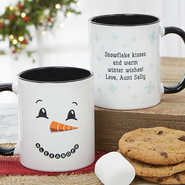 Personalized Christmas Mugs - Snowman Characters - 19489