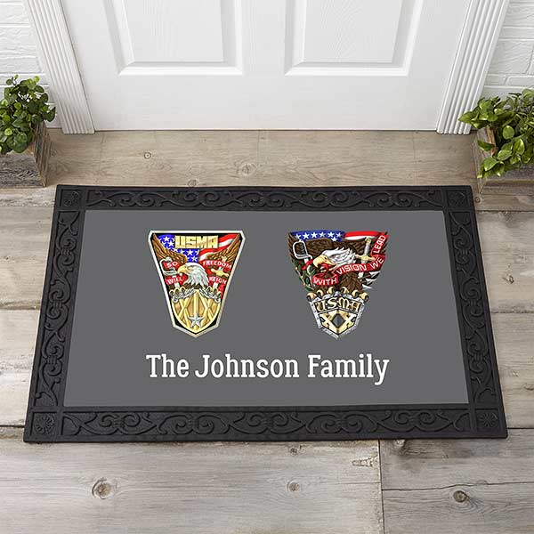 West Point 2-Crests Doormat & Tray - 19491