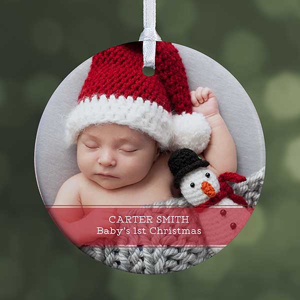 Personalized Photo Ornaments - Photo & Message - 19500