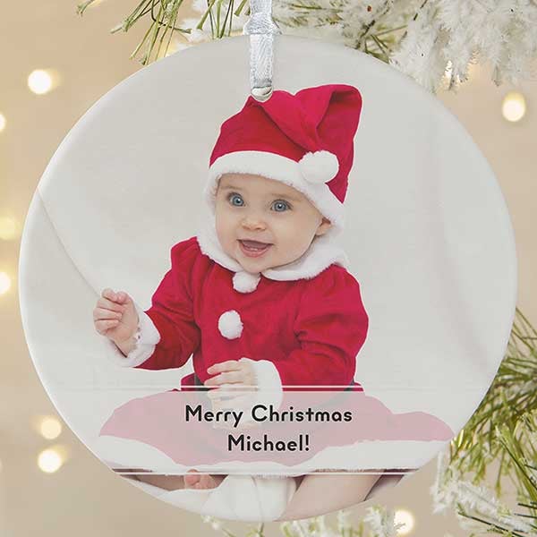 Personalized Photo Ornaments - Photo & Message - 19500