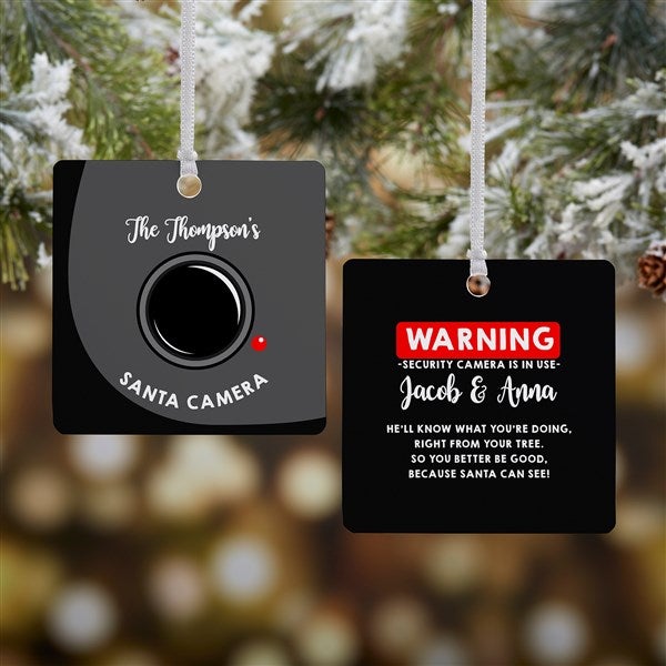 Personalized Santa Cam Ornaments - 19505