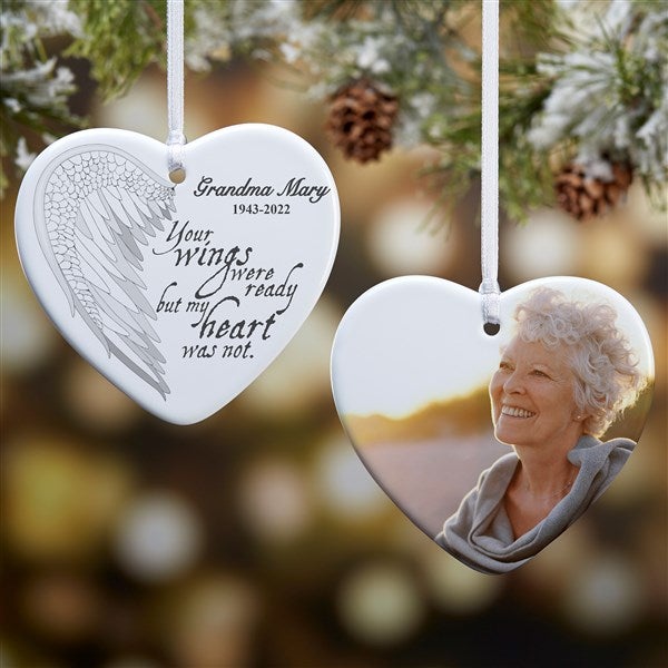 Hand-painted Wood Christmas Ornament Retirement Heart Free Shipping! 