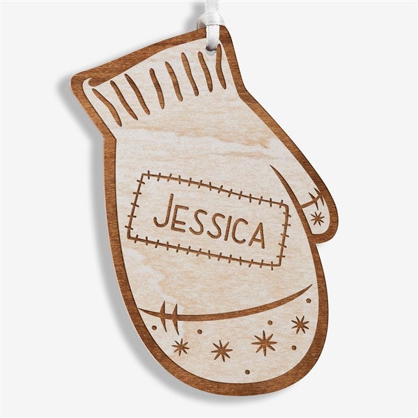 Engraved Christmas Ornaments - Family Winter Mittens - 19563