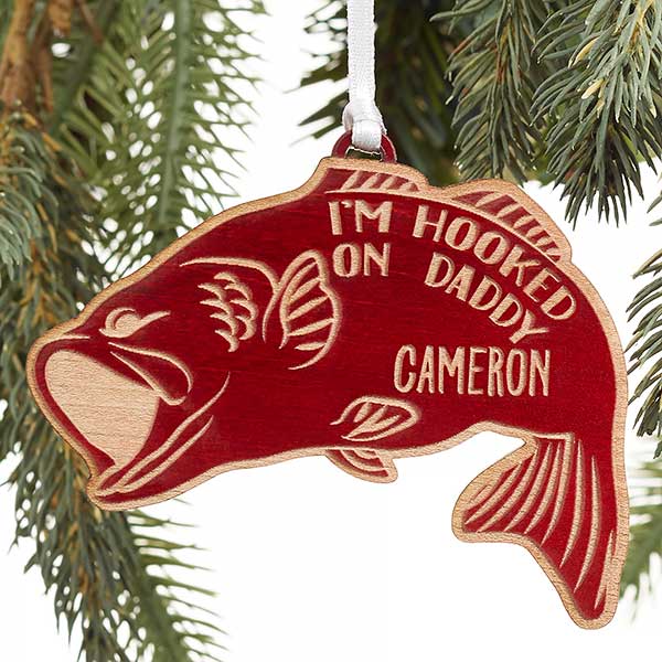 Personalized Bass Fishing Ornament - 19564