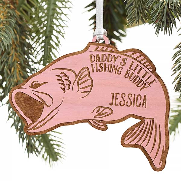 Personalized Bass Fishing Ornament - 19564